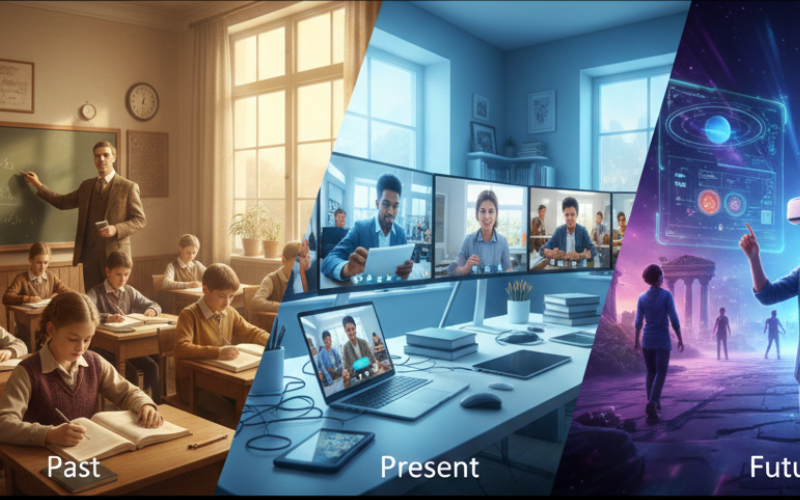 The Past, Present, and the Future of online Education